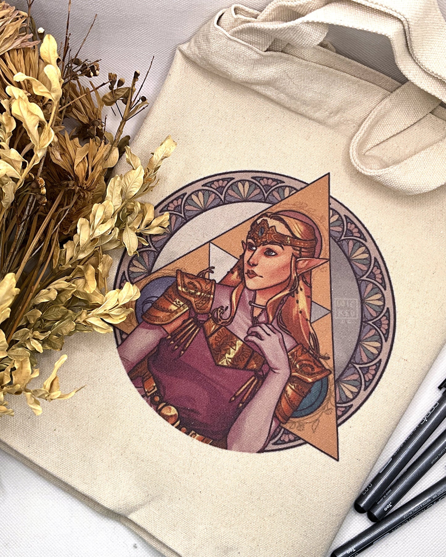 Triforce Princess Canvas Tote Bag